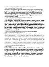Đề cương ôn thi viết luận thi học kỳ II môn Tiếng Anh Lớp 7